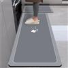 Highdi Tappeto Cucina Antiscivolo Lavabile Moderno Squisito Tappeto Passatoia Cucina Tappeto da Cucina Lungo Tappeti Runner Tappeto Corridoio per Ingresso Soggiorno Bagno (50x120cm,Trifoglio 2)