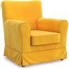 MASTERS OF COVERS Fodera di Ricambio per Poltrona IKEA Ektorp Jennylund, Ektorp Jennylund Copripoltrona, Fodera Poltrona Jennylund, Jennylund Fodera, 78 cm x 85 cm x 84 cm (Giallo Sole, Camoscio)