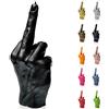 Candellana Dito Medio - Figurina Dito Medio - Gothic Deco - Collettore Grunge Deco - Heavy Metal Deco - Decorazioni Grunge - Gadget per Ufficio - Candela Deco - Candela Divertente Hand FCK