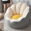 Highdi Pouf Poltrona a Sacco Bambini Adulti, Bean Bag Fodera per Fiori Petalo Ragazze Sacco di Fagioli per Decorazione della Soggiorno Giardino Salotto, Senza Ripieno (Aldult- 80x70cm,Beige)