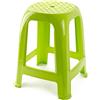 ACAN Tradineur Sgabello in plastica Fabbricato in Spagna per casa o ufficio - 46,2 x 36,5 x 37 cm Colore Giallo Verdognolo (1 Unità)