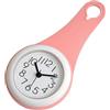 Lancoon Mini Orologio da Doccia Impermeabile, Ventosa con Gancio Sub Piccolo Foro, Tic Tac 0 a Batteria, Resistente alla Nebbia per Cucina Vita Quotidiana Viaggio Lavoro Bagno(Rosa)
