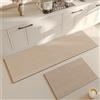 Highdi Tappeto Cucina Antiscivolo Tappeto Passatoia Cucina Lavabile Moderno Tappeto da Cucina Lungo Tappeti Runner Tappeto Corridoio per Ingresso Soggiorno Bagno (45x180cm,Marrone)