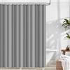 Leseed grigio Tenda Doccia Antimuffa 180x200 cm con Anelli