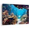 ARTTOR Moderno Quadro su Tela 70x50 cm Stampe da Parete Paesaggi Marino - 2872