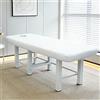 Highdi Copertura per Lettino da Massaggio con Foro, Lenzuolo per Lettino da Massaggio Morbido Lavabile | per Massaggi da Salone e Spa il Viso,185x70cm -Bianco