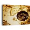 ARTTOR Quadri Moderni su Tela 120x80 cm Stampe da Parete Mappa del Mondo 2103