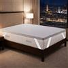 GEEMMA s.r.l. Topper matrimoniale 160X190 Cm Memory Foam Ignifugo Sfoderabile, Certificato classe 1IM Correttore Materasso per hotel o Strutture Ricettive, Made in Italy - MOD. FIRESAFE