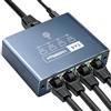 Dictien Switch Ethernet 4 Porte 1000Mbps Splitter RJ45,Sdoppiatore Ethernet Gigabit