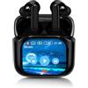 Rainpal Cuffie In-ear Bluetooth, Cuffie Senza Fili con Touchscreen, Nero