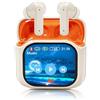 Rainpal Cuffie in-ear Bluetooth, cuffie senza fili con touchscreen, Bluetooth 5.4, cancellazione del rumore ANC, auricolari in-ear con schermo, Hi-Fi stereo e controllo touch (arancione)
