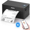 MUNBYN Stampa Etichette Spedizioni Bluetooth, Stampante Termica Wireless 4x6 per Pacchi e Piccole Imprese, Compatibile con iPhone, Android, Mac, Windows, Vinted e UPS, Nero