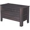 STOLMAK Cassapanca Da Giardino In Legno 80x52x40 cm 166 L Pino Massello Grigio Box Porta Cuscini Contenitore Da Esterno Cassapanca Portaoggetti Giardino