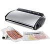 FoodSaver V2860 Macchina Sottovuoto per Alimenti Secchi/Umidi, Sigillatura Automatica, Indicatori LED, Adatta a Piccoli Spazi, 100 W, Argento/Nero
