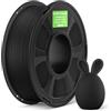 DEEPLEE Filamento PLA Opaco 1,75 mm, Nero 1 kg, Finitura Opaca Uniforme, Alta Precisione ±0,02 mm, Avvolgimento Senza Intasamenti, Compatibile con Stampanti FDM