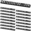 PATIKIL 15 Set Prezzo Display Cubo Regolabile Supporto Nero/Argento M