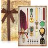 Comius Sharp Penna Ppiuma Penna Piuma Stilografica Retrò Set, Con Scatola Regalo, Regalo Di Cancelleria Perfetto per I Principianti Della Calligrafia (Borgogna)