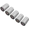 vhbw 5x nastro trasferimento termico compatibile con Zebra ZT230, ZT220, ZT410, ZM600 etichettatrice, indelebile, 110mmx300m, cera/resina
