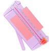 luopeidian Taglia Carta, Taglierina, Taglierina Carta A4 con Righello Traslucido e Linea di Taglio Visibile, Taglia Carta di Precisione per Scrapbooking Hobby Creativi e Ufficio Carta Foto Etichette Color Lilla