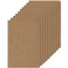 Thboxes Taccuino formato A5, a righe, set da 10 pezzi, 30 fogli/60 pagine, marrone