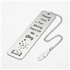 PENGCHE Segnalibro in acciaio inox con incisione mutmacher, portafortuna, regalo per donne, colleghi, addio al pensionamento, insegnante, esame incoraggiamento, argento, confezione regalo inclusa
