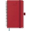 BEZEND Agenda 2027 Settimanale Tascabile A6 Spirale - Piccola 15,5 x 9 cm | Diario Gen a Dic 2027, Ideale per Studenti e Professionisti, Carta da 100 GSM, Copertina Morbida in Pelle PU - Rosso