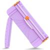 MOWETOO Taglierina per carta A4, ghigliottina con sicurezza automatica di sicurezza, strumento per scrapbooking, per tagliare la carta (viola)