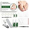 Daelesr Kit Unghie Incarnite Piedi 10 Pezzi, Correttore Unghia Incarnita Alluce in Acciaio Inossidabile e Plastica, Strumento Portatile per Pedicure e Prevenzione Onicomicosi, Comodo e Pratico da Usare
