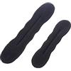 BEAHING 2 pezzi (1+1 piccolo) Women Hair Styler Magic Spoam Sponge Donut Maker Cannone Tra Crappone per capelli Black Black