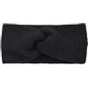 Anevous Mohair - Fascia per capelli da donna, larghezza 11 cm, antiscivolo, tinta unita, design a maglia, per sport, fitness quotidiano, accessorio per capelli, colore nero