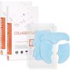 FOCUSUN Collagen Film Viso, Maschera Viso Collagene, Korean Collagen Firming Mask, Strisce di Collagene Solubile, Cura del Viso per Sollevare il Filo per Stringere la Pelle