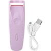 Luqeeg Piegaciglia Riscaldato, Piegaciglia Elettrico, Usb C Piegaciglia Riscaldato a Lunga Durata per Ciglia Naturali, Piegaciglia Riscaldato Portatile (Viola)