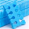 Leapiture 100 Pezzi Schiuma Separatori di Dita Spugna Divisori, Divaricatore Dita Piedi per Unghie, Adatti per Nail Art, Pedicure, Gel per Sbavature (Blu)