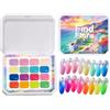 Generico Palette Di Gel Per Nails Art, 16 Colori Palette Di Gel Per Unghie, Pittura Sfumata Set Di Smalti Gels Kit Artistico, Manicure Francese DIY Set Di Smalti Gels Ombré, Pers Donne Ragazze Casa Salone