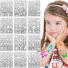 SHOFUL Set di 156 stencil per tatuaggi temporanei, per dipingere il viso e il corpo, per bambini, scuola, compleanni, Halloween, Natale, feste