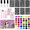Doksvp Kit Tatuaggi Glitterati Bambini, 42 Colori Temporary Glitter Tattoo