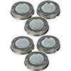 vhbw 6x testina di ricambio compatibile con Philips HQ5425, HQ5426, HQ5421, HQ5465, HQ5601, HQ5430, HQ5461 rasoio elettrico, argento
