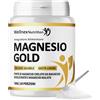 Wellnex Nutrition Magnesio GOLD, Magnesio Bisglicinato e Malato Chelato in Polvere 180 g, 60 Dosi Gusto Limone, con Vitamina C e B6, Stanchezza Muscoli Sistema Nervoso