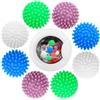 Nokwocy 8 Pezzi Palla per Asciugatrice, Palla Asciugabiancheria, Riutilizzabili Anti Winding palla per Bucato, Dryer Balls Bucato per Naturale Antistatica Velocizza Asciugatura, Antipiega, Anti-Winding