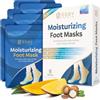 Essy Calzini Maschera Piedi Idratante, Burro di Karité & Mango, 6 Paia