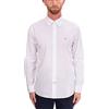 Tommy Hilfiger Uomo Camicia Core Flex Maniche Lunghe, Bianco (White), S
