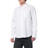 Calvin Klein Uomo Maglietta Maniche Lunghe Poplin Classic in Cotone, Bianco (Brilliant White), XS