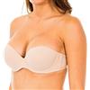 Calvin Klein Donna Reggiseno senza Spalline Strapless Push Up Elasticizzato, Beige (Sand Dune), 1B