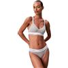 Calvin Klein Donna Reggiseno a Bralette Lightly Lined Fascia Elasticizzata, Grigio (Grey Heather), XL