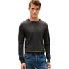 Tommy Hilfiger Uomo Pullover Essential Cotton con Scollo Rotondo, Grigio (Dark Grey Heather), XL
