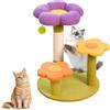 Gevvnss Albero tiragraffi per gatti a più livelli con trespoli con tiragraffi in sisal intrecciato, 3 caverne, grande piattaforma, casa felina per interni (48 x 40 x 40 cm)