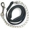Pferdelinis Catena guida per cavalli, guida sicura con catena in ferro e manico in nylon, guinzaglio adatto per stalloni, cani, pony, asino, lunghezza 2,10 m (nero)