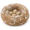 FloraVigo 100 g di materiale di nidificazione per uccelli selvatici, iuta mista adatta per posare gabbie e nidi per canarini, moscelli, pappagalli, criceti e uccelli.