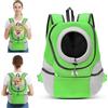 ALLSOPETS Zaino per Cani e Gatti, Trasportino Regolabile, Verde Muschio, M | Zaino Trasporto per Piccoli Cani e Gatti, Borsa da Viaggio Comoda per Bicicletta, Moto, Escursioni e Campeggio