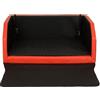 Velinda Trasportino auto per cani materasso bagagliaio letto macchina cintura 100x70cm (colore: nero-rosso)